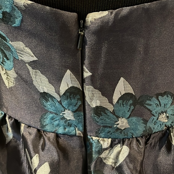 BAROQUE ROSE DAMASK FLORAL CORSET MAXI DRESS WITH RUFFLE STRAPS & SKIRT - Picture 13 of 17